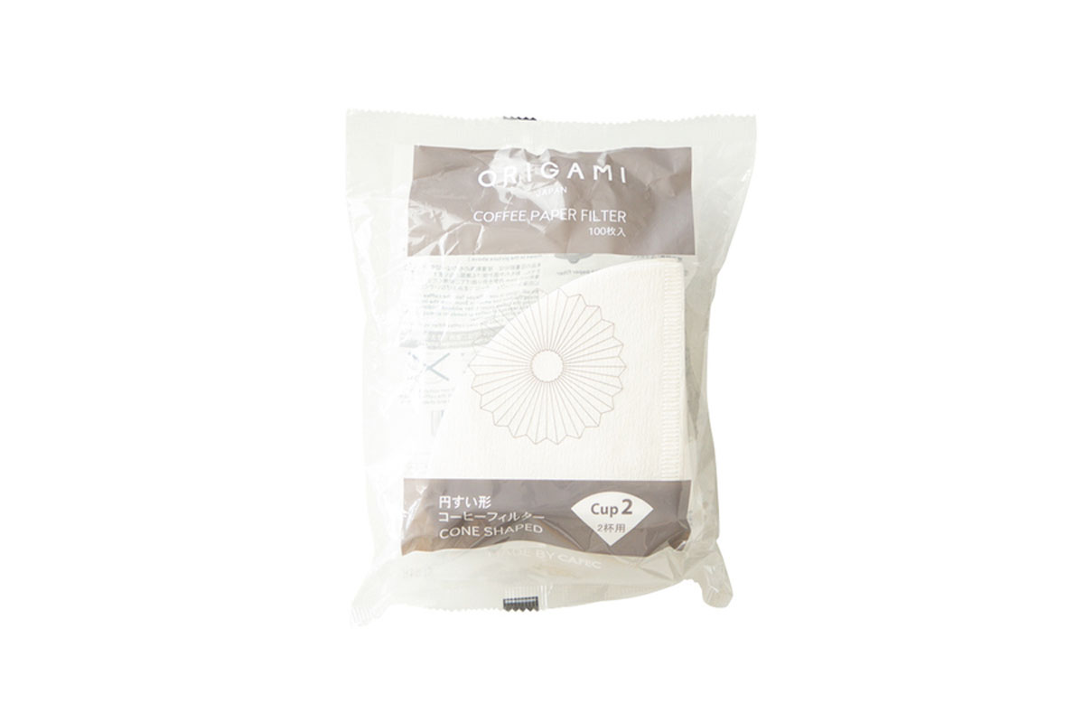 Coffee Filter Papers Cone Shaped - 100 Pack Bag | ORIGAMI image 1